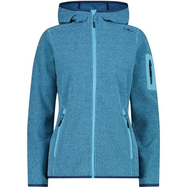 CMP Damen Unterjacke Kapuzen Fleecejacke Strick von CMP