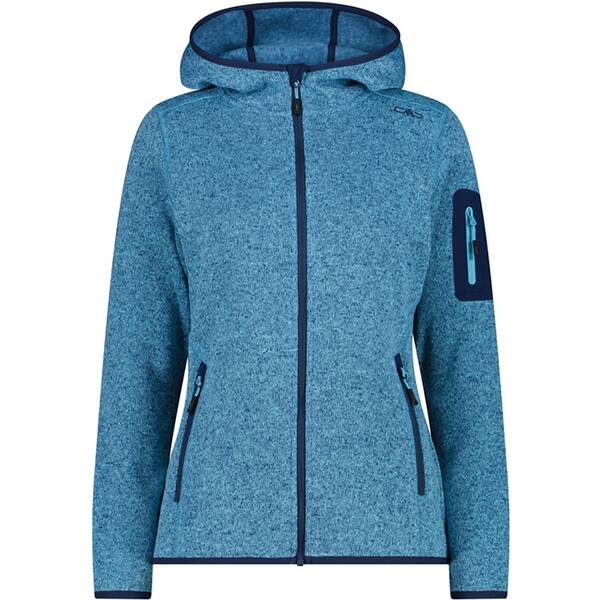 CMP Damen Unterjacke Kapuzen Fleecejacke Strick von CMP