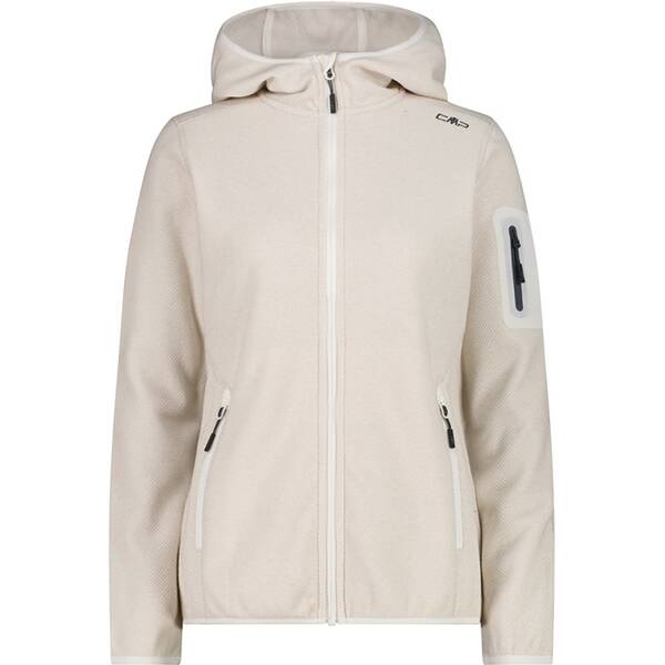 CMP Damen Unterjacke Kapuzen Fleecejacke Strick von CMP