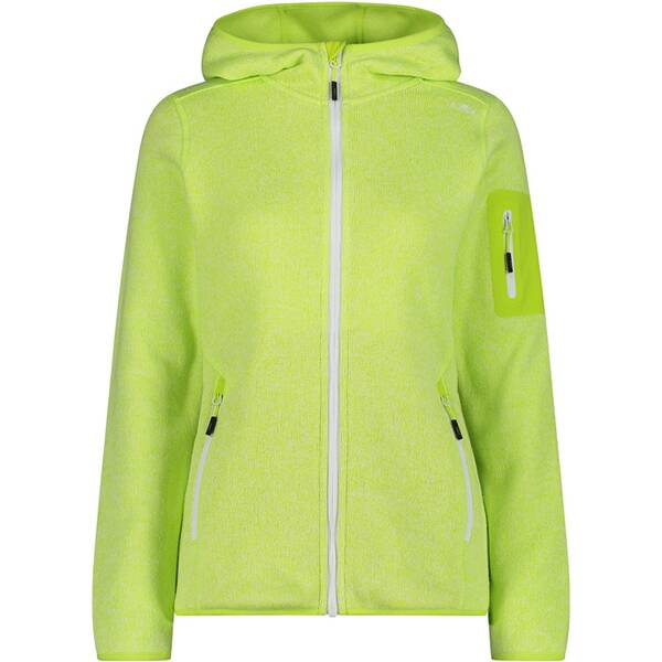 CMP Damen Unterjacke Kapuzen Fleecejacke Strick von CMP