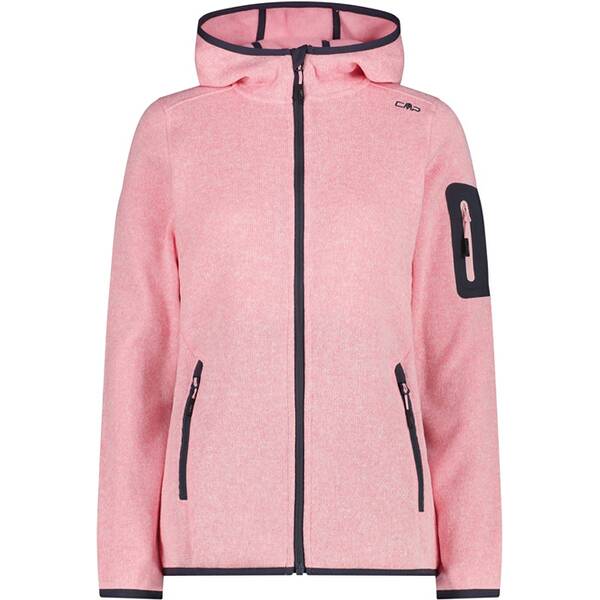 CMP Damen Unterjacke Kapuzen Fleecejacke Strick von CMP