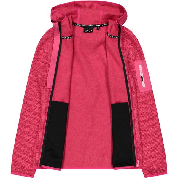 CMP Damen Unterjacke Kapuzen Fleecejacke Strick von CMP