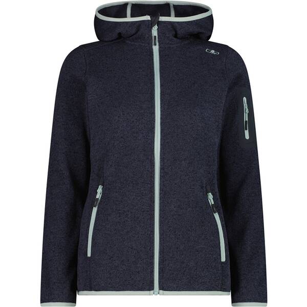 CMP Damen Unterjacke Kapuzen Fleecejacke Strick von CMP