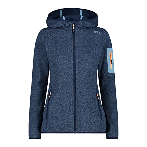 CMP Damen Zip Hoodie Jacke, blue-cielo, 38 von CMP