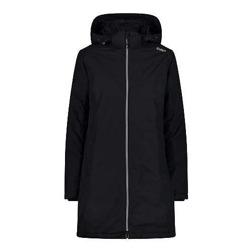 CMP Damen Zip Hoodie Mantel, nero, 40 von CMP