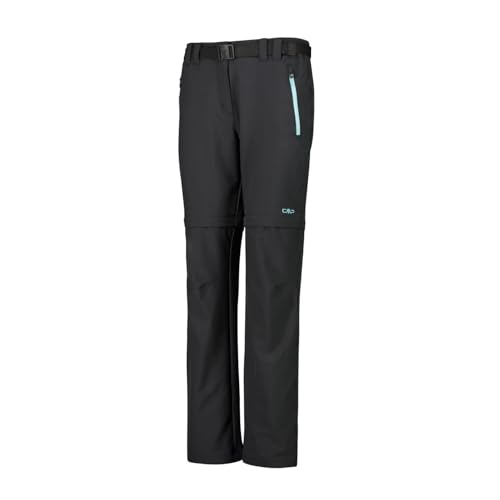 CMP Damen Zip Off Hose, Antracite-Acqua, 40 von CMP