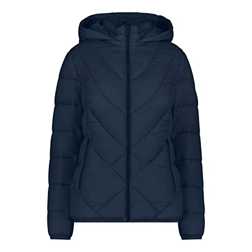 CMP W Jacket Snaps Hood Iii Blau - Daunen Wasserabweisende warme Damen Isolationsjacke, Größe 36 - Farbe Blackblue von CMP