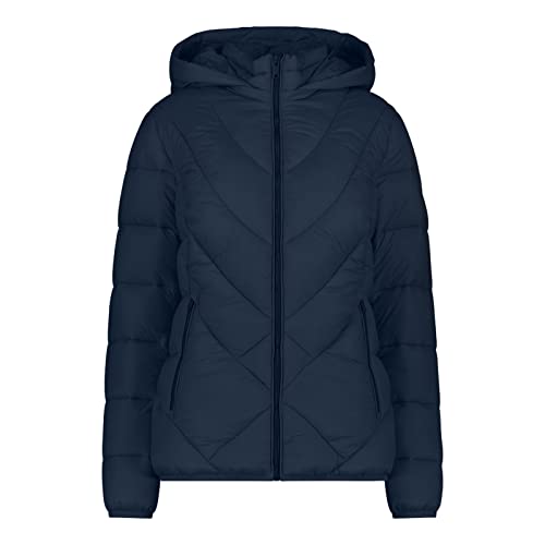 CMP W Jacket Snaps Hood Iii Blau - Daunen Wasserabweisende warme Damen Isolationsjacke, Größe 42 - Farbe Blackblue von CMP