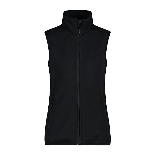 CMP Damen Damenweste Fleeceweste, Schwarz-Titan, XL EU von CMP