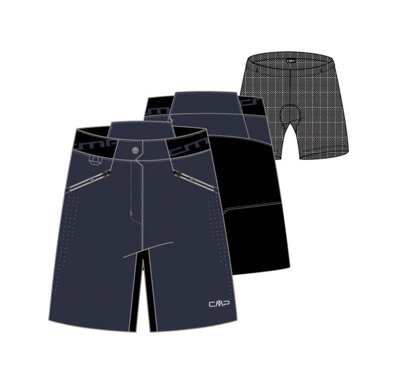 CMP Fahrradhose CMP Damen Short Free Bike Bermuda with Inner 33C6356 von CMP