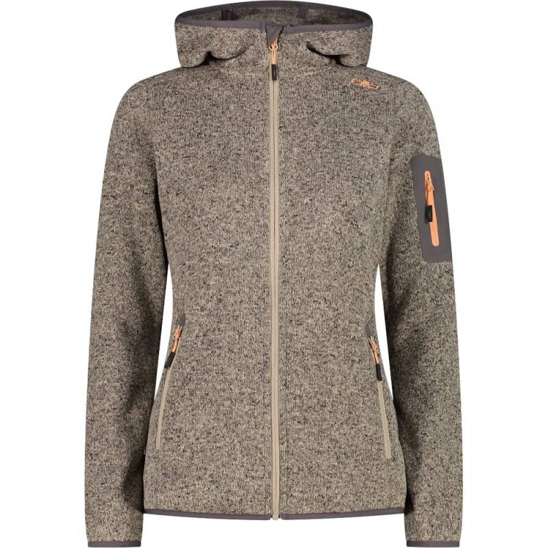 CMP Fix Hood Damen Fleecejacke sabbia terra 44 von CMP