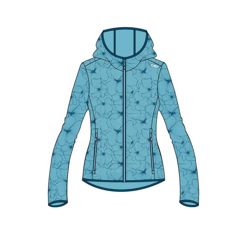 CMP Fleecejacke CMP Damen Fleecejacke Woman Jacket Fix Hood 33E5946 von CMP