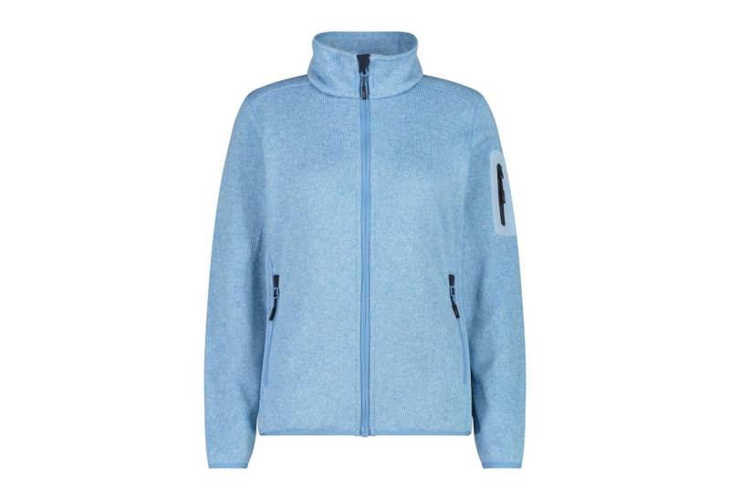 CMP Fleecejacke CMP Damen Jacke Knitted Melange Fleece Jacket 3H14746 von CMP