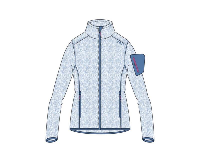 CMP Fleecejacke CMP Damen Jacke Knitted Melange Fleece Jacket 3H14746 von CMP