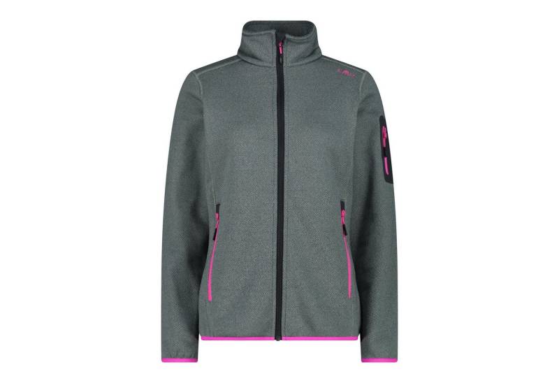 CMP Fleecejacke CMP Damen Jacke Knitted Melange Fleece Jacket 3H14746 von CMP
