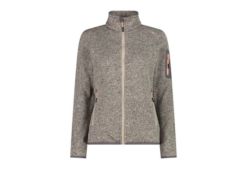 CMP Fleecejacke CMP Damen Jacke Knitted Melange Fleece Jacket 3H14746 von CMP