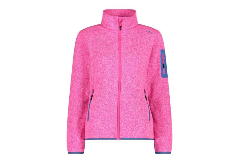 CMP Fleecejacke CMP Damen Jacke Knitted Melange Fleece Jacket 3H14746 von CMP