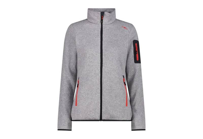 CMP Fleecejacke CMP Damen Jacke Knitted Melange Fleece Jacket 3H14746 von CMP