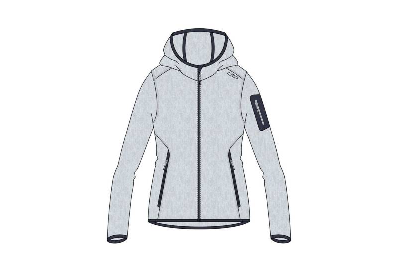 CMP Fleecejacke CMP Damen Jacke Knitted Melange Hoody 3H19826 von CMP
