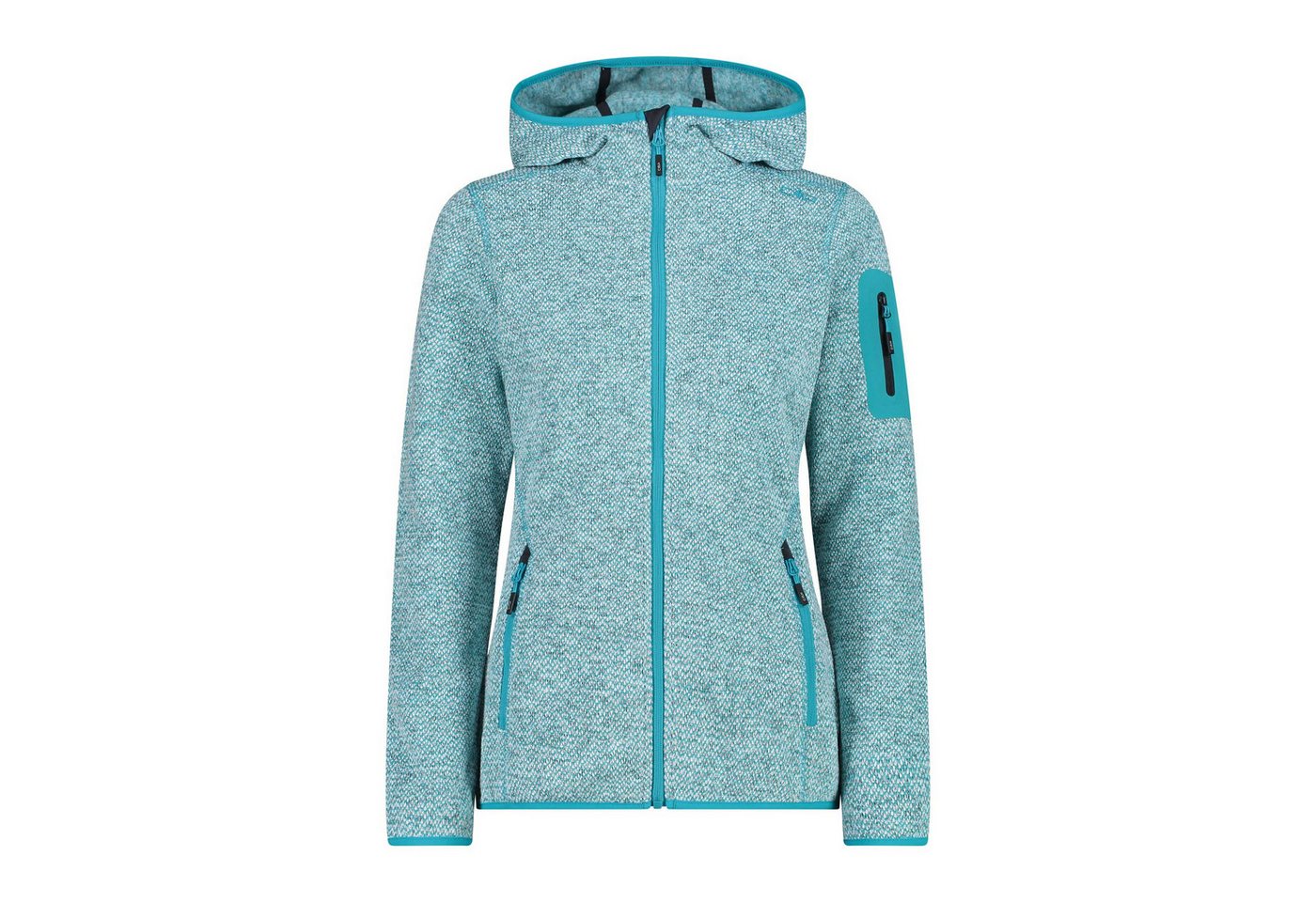 CMP Fleecejacke CMP Damen Jacke Knitted Melange Hoody 3H19826 von CMP