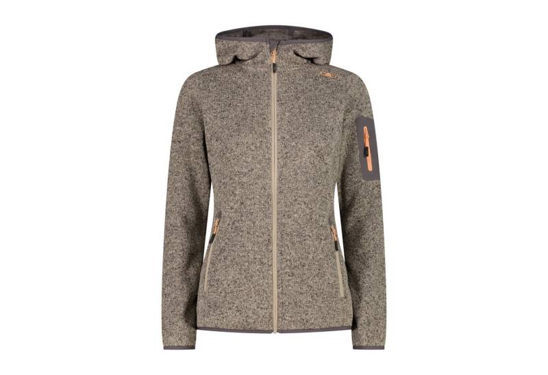 CMP Fleecejacke CMP Damen Jacke Knitted Melange Hoody 3H19826 von CMP