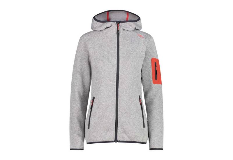 CMP Fleecejacke CMP Damen Jacke Knitted Melange Hoody 3H19826 von CMP
