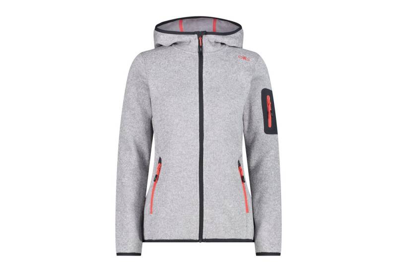 CMP Fleecejacke CMP Damen Jacke Knitted Melange Hoody 3H19826 von CMP
