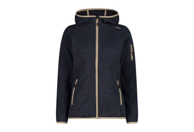CMP Fleecejacke CMP Damen Jacke Knitted Melange Hoody 3H19826 von CMP