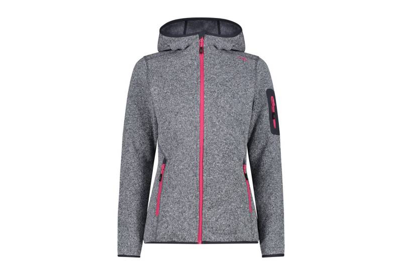 CMP Fleecejacke CMP Damen Jacke Knitted Melange Hoody 3H19826 von CMP