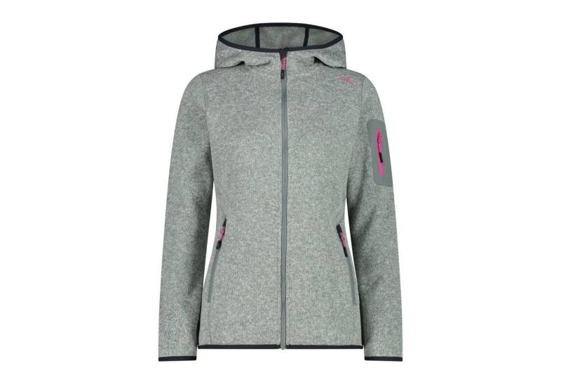 CMP Fleecejacke CMP Damen Jacke Knitted Melange Hoody 3H19826 von CMP