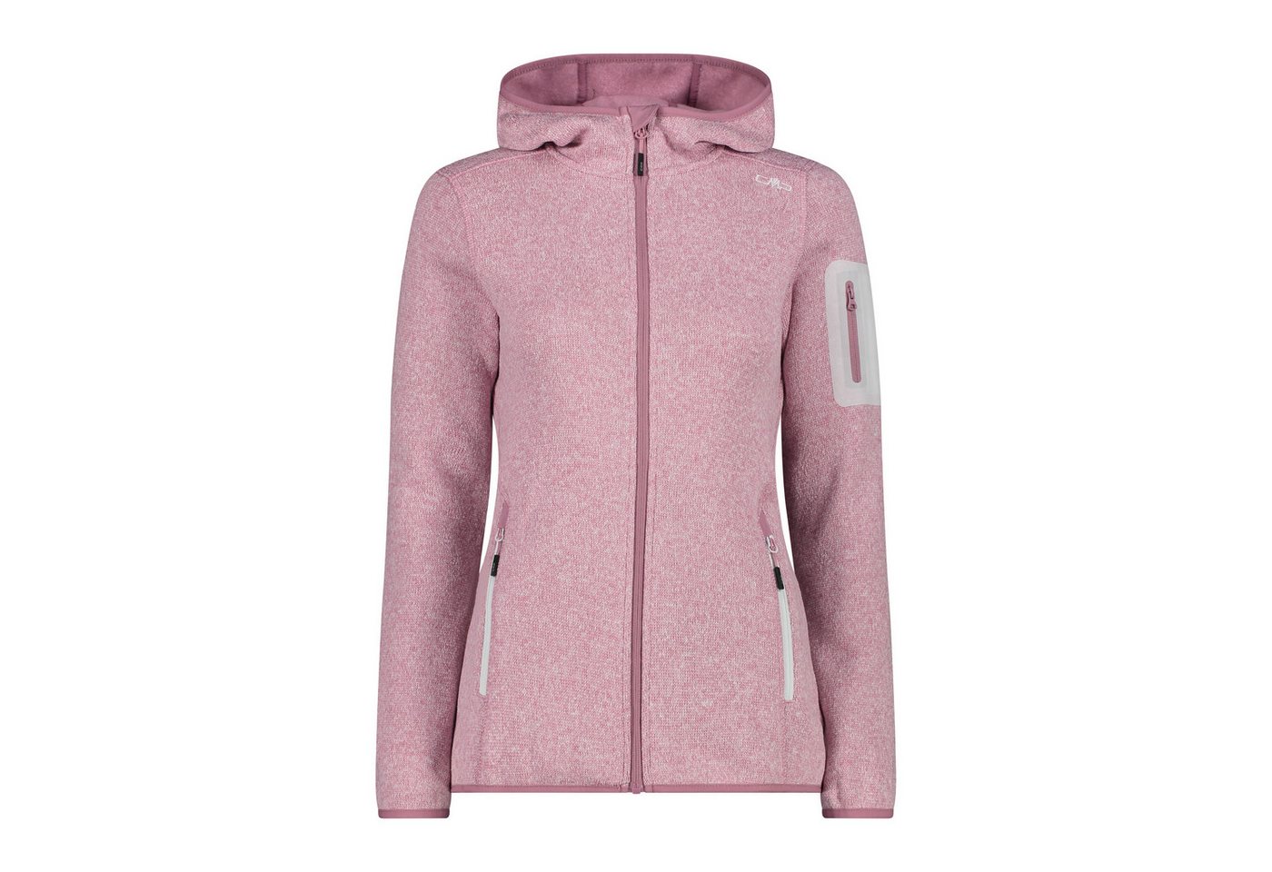 CMP Fleecejacke CMP Damen Jacke Knitted Melange Hoody 3H19826 von CMP