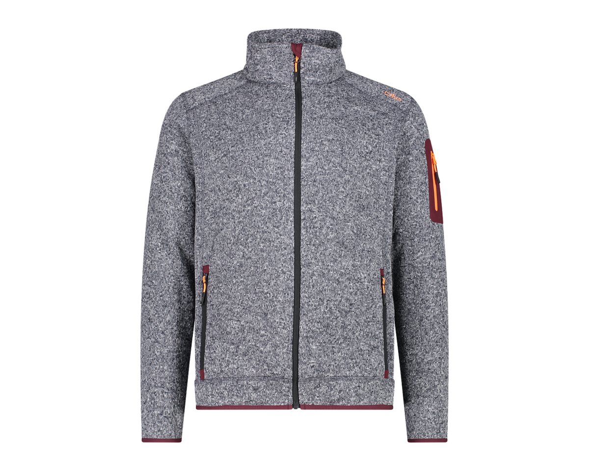CMP Fleecejacke CMP KNITTED MELANGE FLEECE JACKE für Herren von CMP