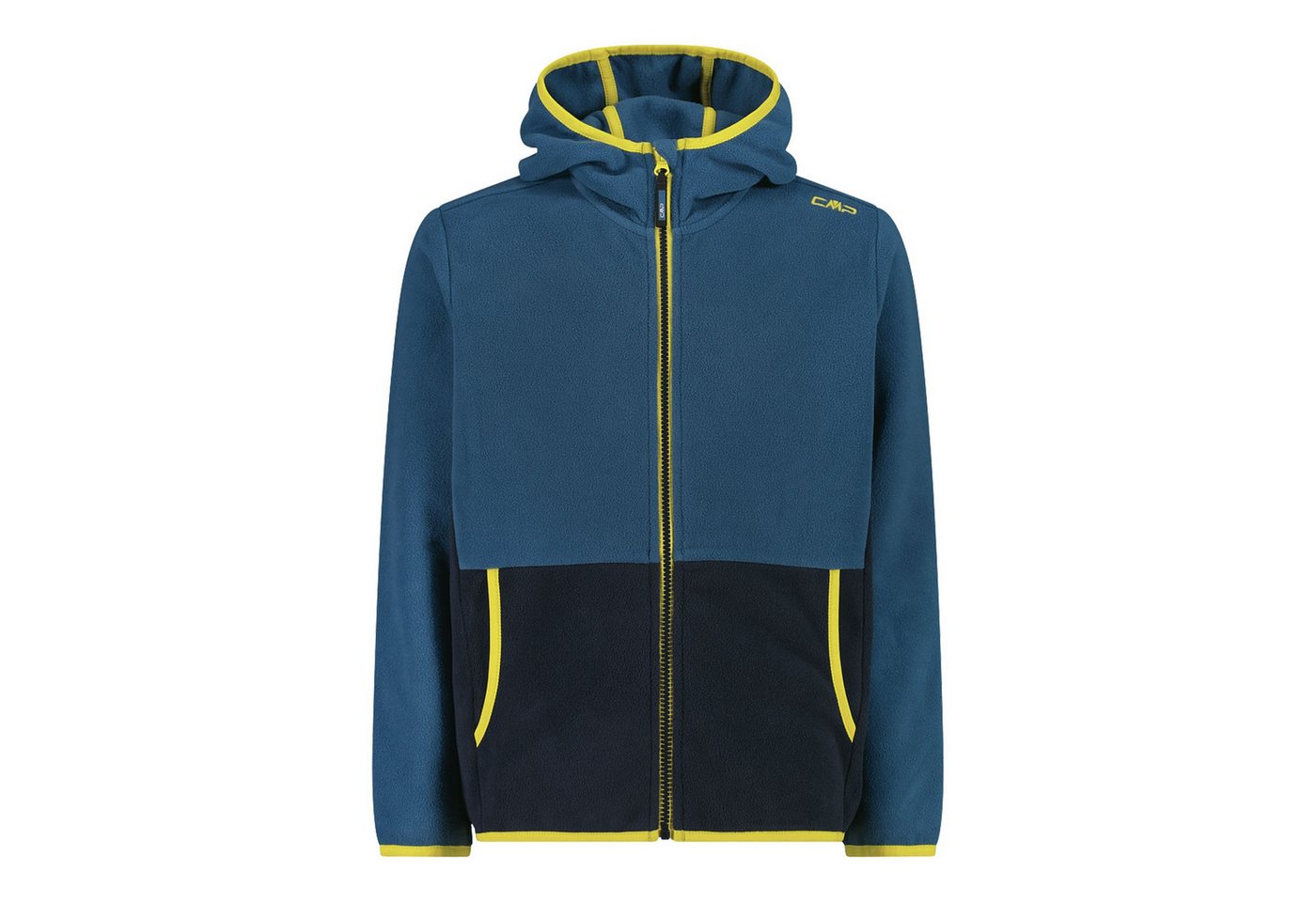 CMP Fleecejacke Kid Jacket Fix Hood mit aufgesticktem Markenlogo von CMP
