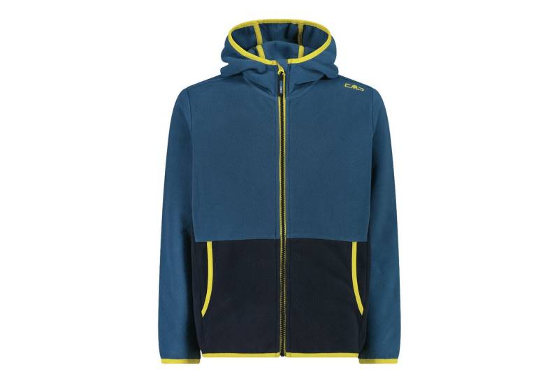 CMP Fleecejacke Kid Jacket Fix Hood mit aufgesticktem Markenlogo von CMP