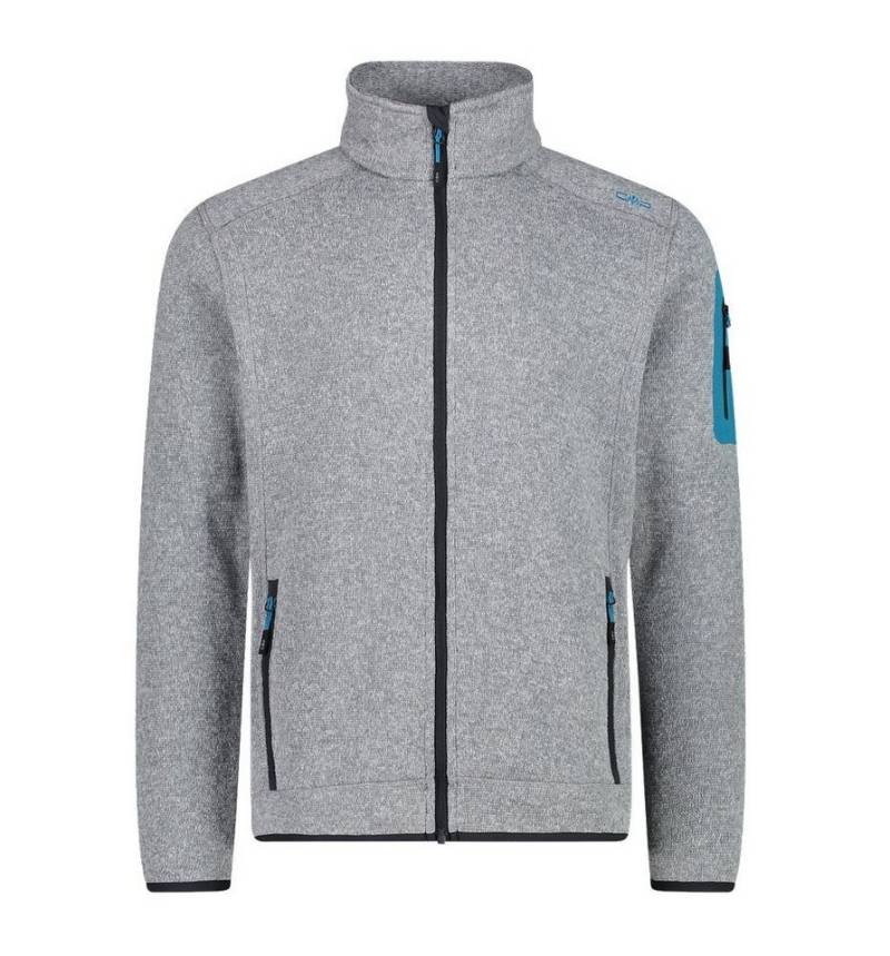 CMP Fleecejacke Knit-Tech mit Stehkragen hellgrau Herren von CMP