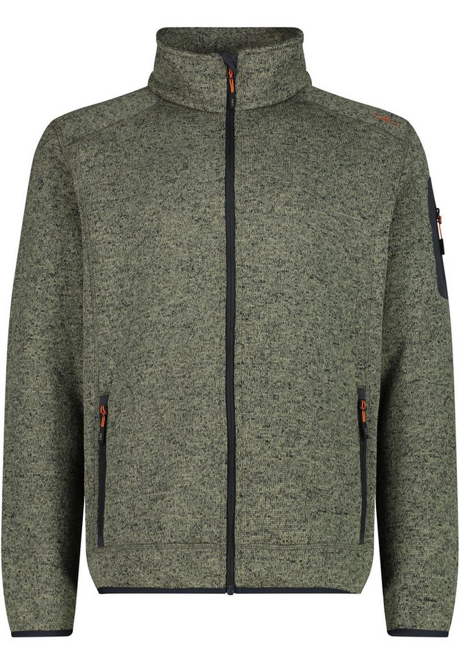 CMP Strickfleecejacke MAN JACKET SAGE-ANTRACITE CMP Strickfleecejacke MAN JACKET SAGE-ANTRACITE von CMP