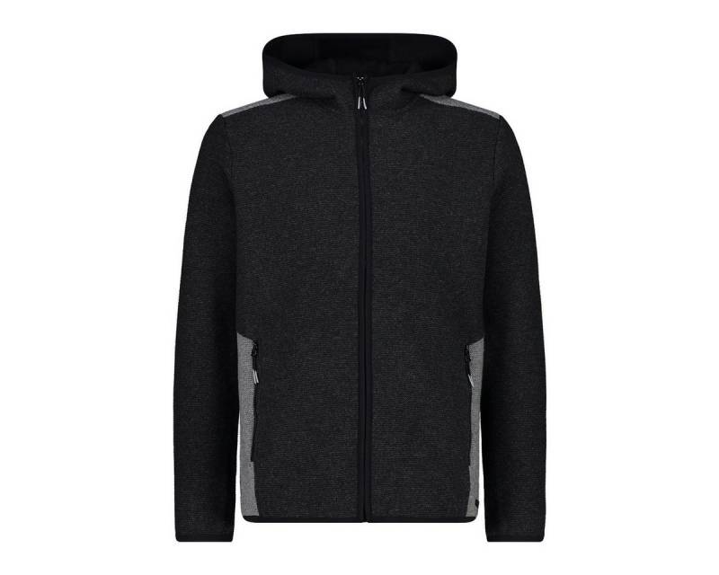 CMP Fleecejacke Wool-Tech mit Kapuze carbongrau Herren von CMP