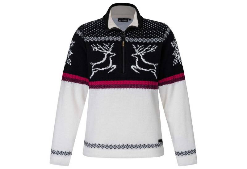 CMP Fleecepullover CMP Damen Pullover WOMAN KNITTED PULLOVER WP 7H86152 von CMP