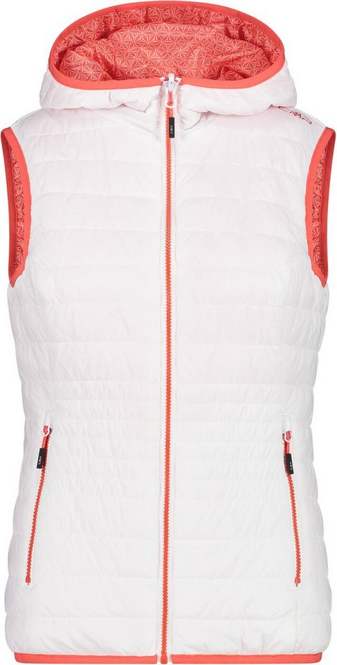 CMP Fleeceweste WOMAN REVERSE VEST FIX HOOD BIANCO von CMP