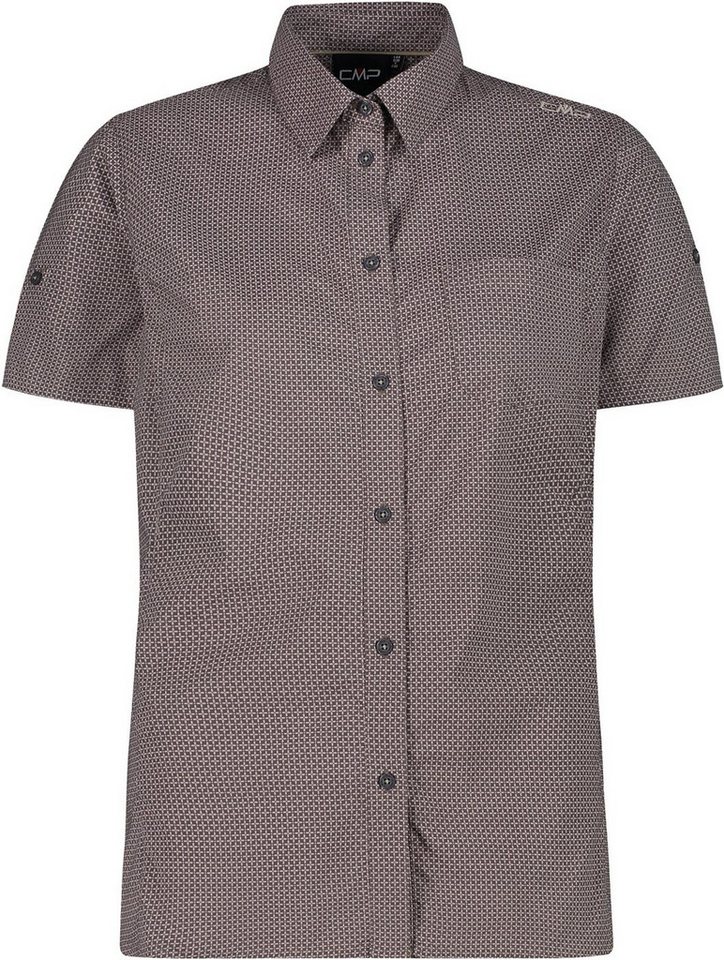 CMP Funktionsbluse Stretch-Kurzarmbluse mit floralem Muster Damen WOMAN SHIRT TERRA-SABBI von CMP