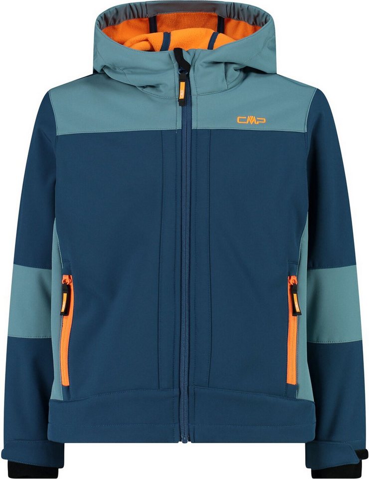 CMP Funktionsjacke BOY SOFTSHELL JACKET FIX HOOD BLUESTEEL von CMP