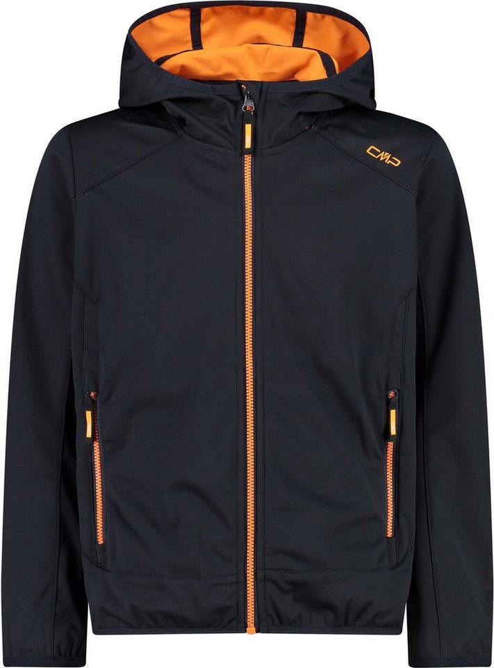 CMP Funktionsjacke KID JACKET FIX HOOD ANTRACITE-FLAME von CMP