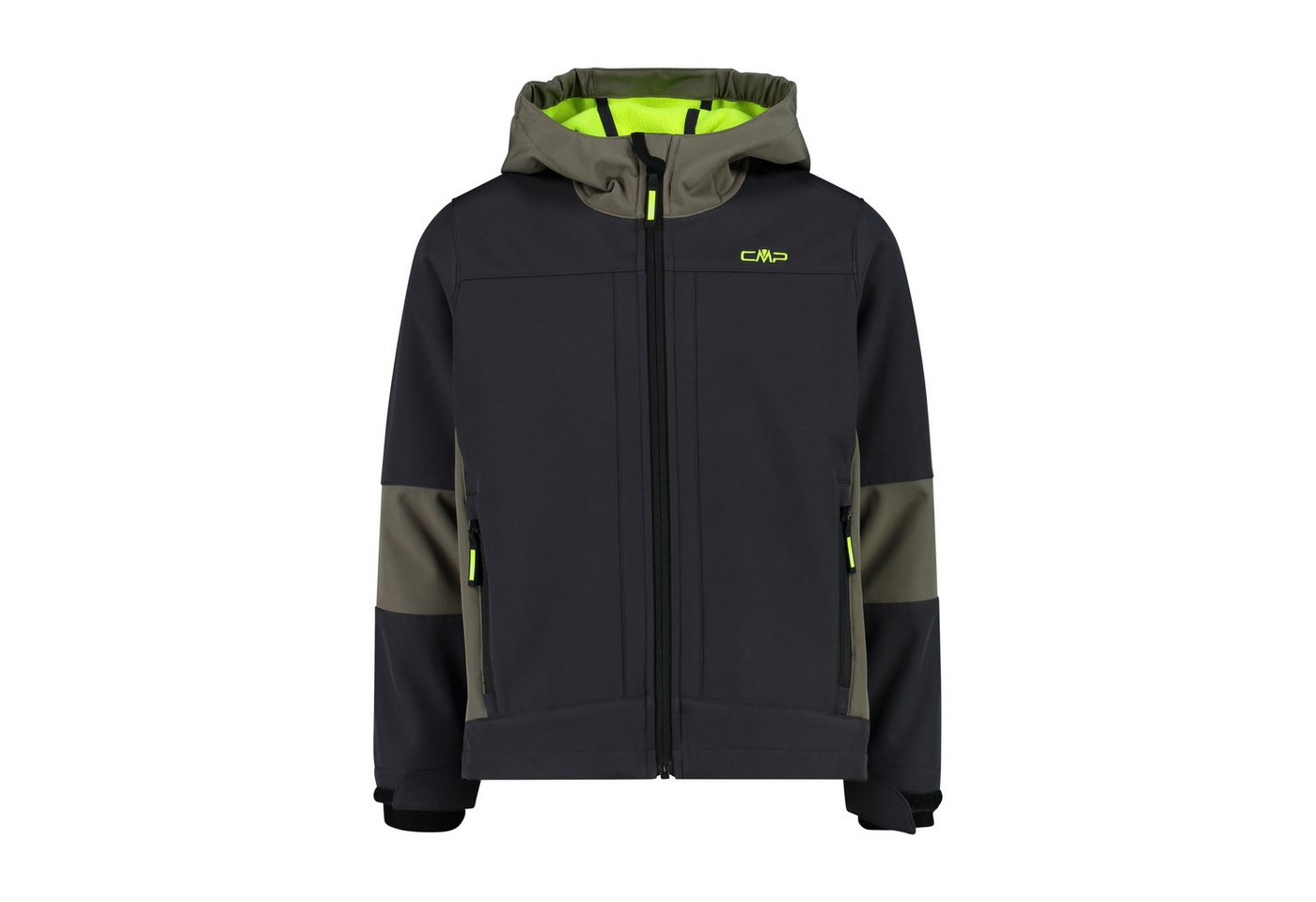 CMP Funktionsjacke KID JACKET FIX HOOD ANTRACITE-OLIVE von CMP