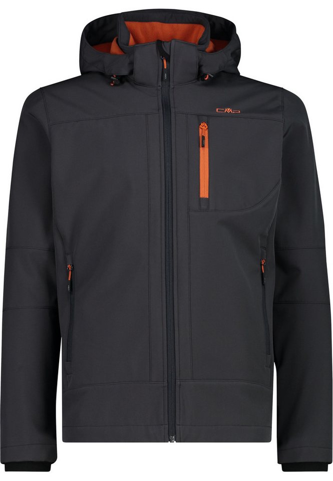 CMP Funktionsjacke MAN JACKET ZIP HOOD ANTRACITE-LICHEN von CMP