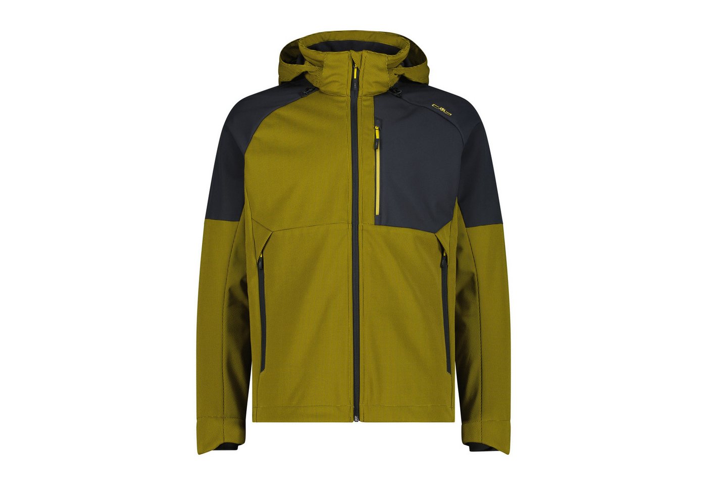 CMP Softshelljacke MAN JACKET ZIP HOOD GOLD GREEN von CMP