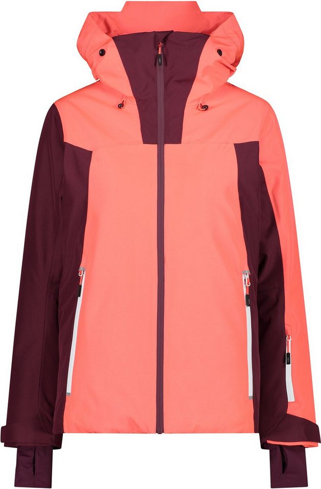 CMP Funktionsjacke WOMAN JACKET FIX HOOD C649 RED FLUO von CMP