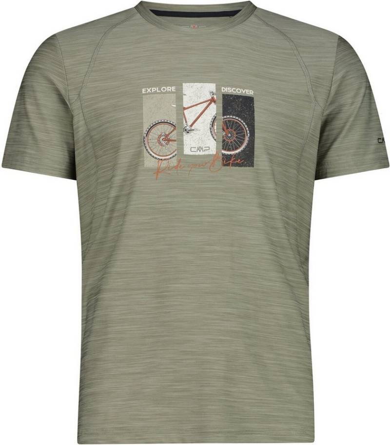 CMP Funktionsshirt Herren-T-Shirt aus Stretch-Jersey MAN T-SHIRT SAGE MEL. von CMP