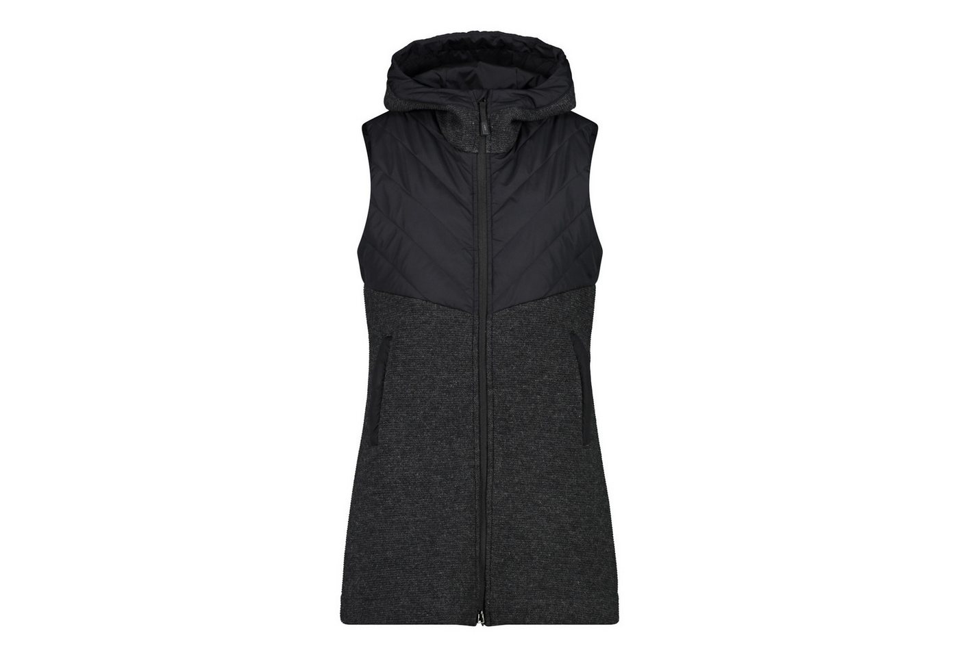 CMP Funktionsweste CMP Damen Weste WOMAN VEST LONG FIX HOOD 34M0366 von CMP