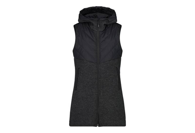 CMP Funktionsweste CMP Damen Weste WOMAN VEST LONG FIX HOOD 34M0366 von CMP