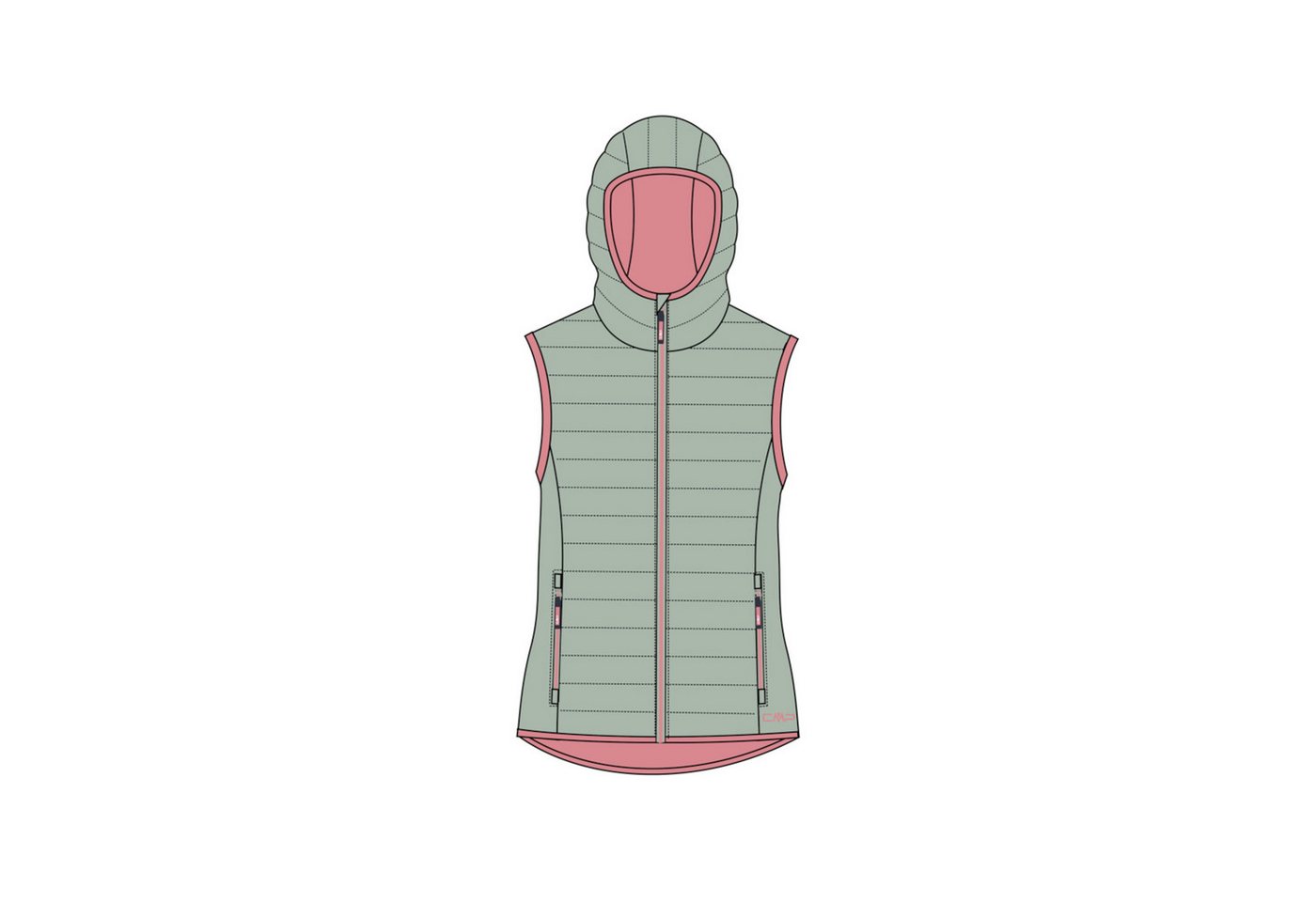 CMP Funktionsweste CMP Mädchen Weste Kid G Vest Fix Hood 34Z5175 von CMP